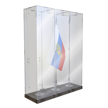 Шкаф стеклянный для хранения Боевого знамени тип В