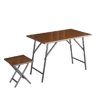 Комплект полевой складной мебели (стол раскладной и 4 табурета раскладных на ножках из дюралюминиевых труб)